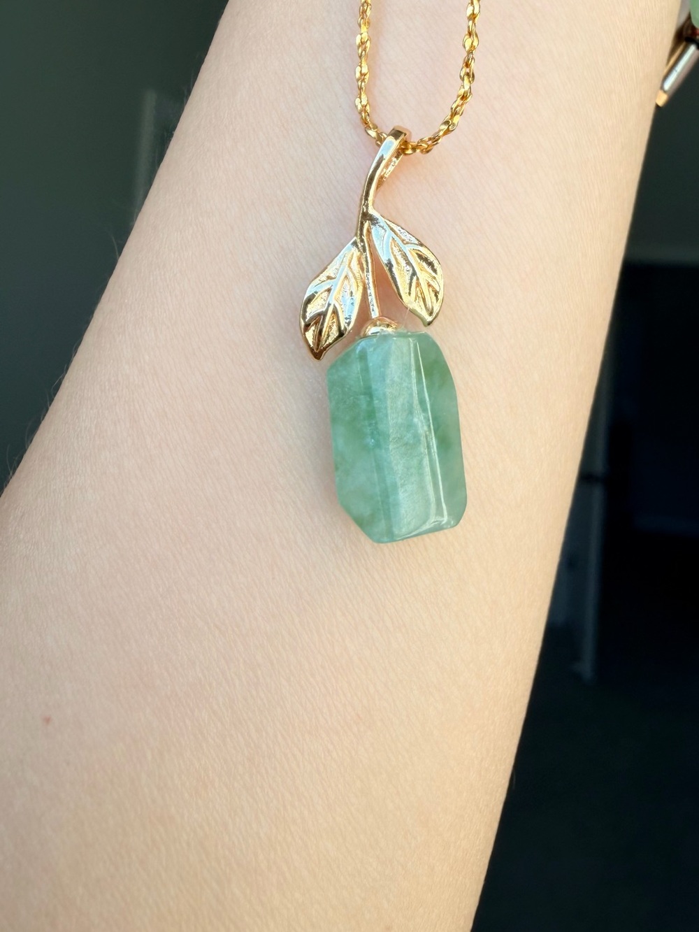 Natural Burmese A-Jadeite Jade Green Ice-Type Pendant
